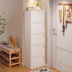 Shoe Cabinet for Home Entrance, Narrow and High Vertical Indoor Dustproof Large-Capacity Storage Locker, Simple Small-Sized Shoe Rack