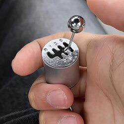 Manual Transmission Keychain Car Modification Gear Shift Metal Keychain Stress-Relief Gear Pendant Gift