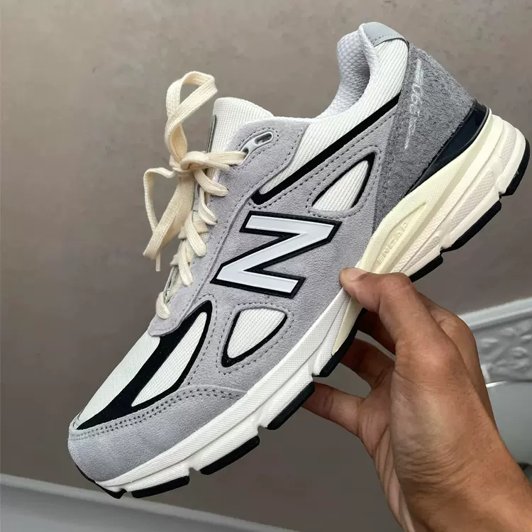 New Balance 990v4 绒面革网布鞋面运动鞋美产U990TG4-Taobao