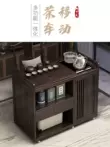 IKEA di động bàn trà nhỏ hộ gia đình bàn trà gỗ nguyên khối xe đựng trà ấm đun nước tích hợp tủ trà có bánh xe trà bên bàn kung fu bàn trà cao cấp