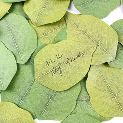 Creative Simulated Leaf Sticky Notes, Reusable Sticky Notes, Adhesive Tearable Memo Pad for Students, Cute Sticky Notes, Desk Background Decoration, Check-In Stickers, Notice Stickers, Memo Pads