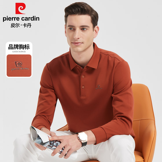 
[Pure cotton] Pierre Cardin long-sleeved T-shirt men's 2026 new business casual middle-aged dad spring polo shirt