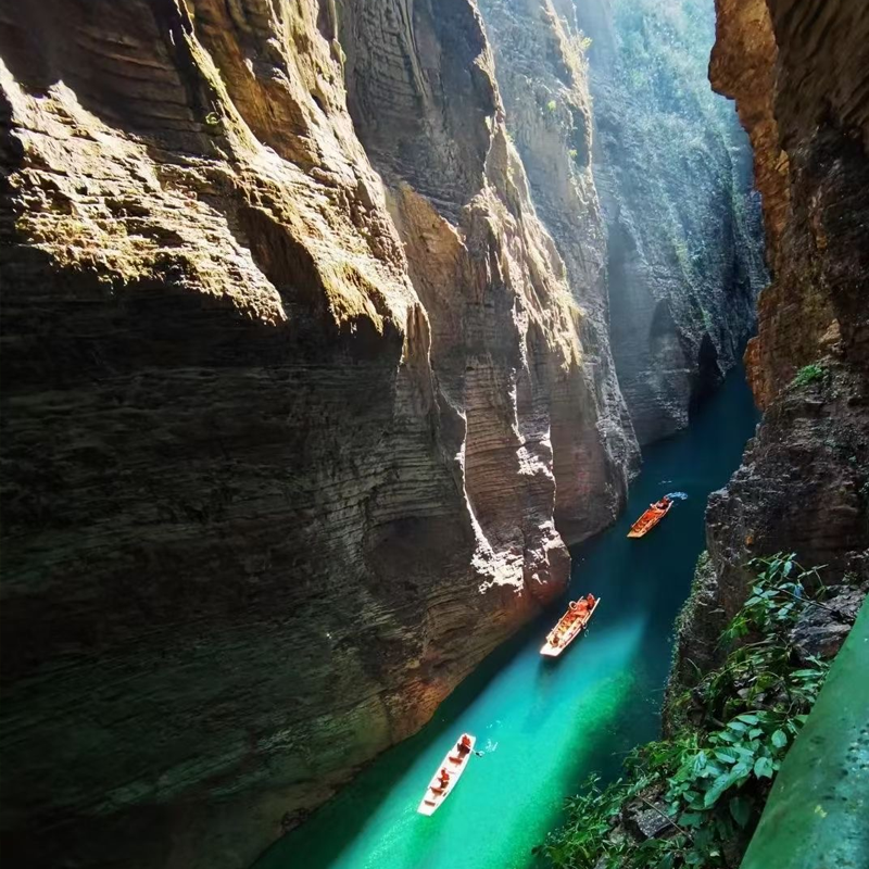 高铁出发湖北恩施市屏山峡谷宣恩大峡谷5天4晚自由行