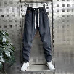 Trendy Straight-Leg Jeans Versatile Loose Fit 2025 Spring and Autumn New Men's Sports Casual Pants Youth Trousers Men