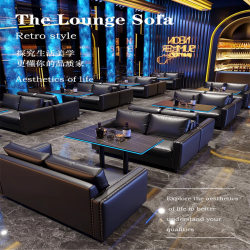 Qingba sofa bar table and chair combination music bistro restaurant western food cafe KTV luminous table