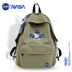 Nasa Co-Branded Lightweight Backpack for Middle School Girls, ins Style, Waterproof for Outings, Niche Shopping Bag for Men