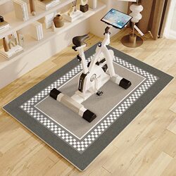 Dynamic Cycling Shock-Absorbing Loop Pile Soundproof Fitness Equipment Non-Slip Mat Treadmill Carpet Cycling Platform Bicycle Mat