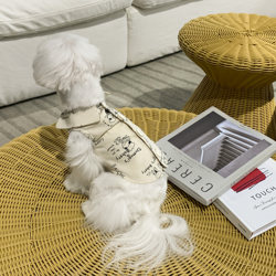 Oneage Pet Clothing Dog Home Pet Clothes Cute Cartoon Print Niche Original Small Vest