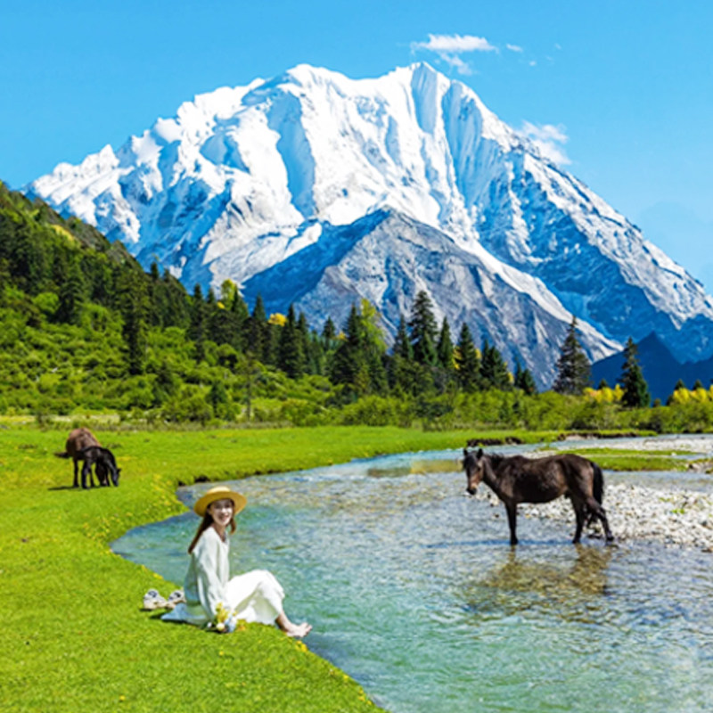 成都至四姑娘山双桥沟旅游一日游毕棚沟一日游跟团游纯玩团1日游