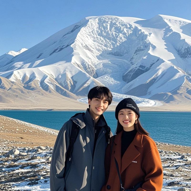 机票+新疆南疆喀什6天5晚自由行白沙湖盘龙古道冰川公园喀什古城