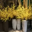 bó hoa giả Yuhan cao cấp sàn đứng mô phỏng phong lan hoa nhài mùa đông nhảy múa phong lan dendrobium phong lan phalaenopsis trang trí nội thất hoa chống thật đào giả hoa giả Cây hoa trang trí