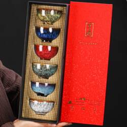 Jingdezhen Ru Kiln Official Flagship Tea Cup Master Cup Ceramic Kung Fu Tea Set Cup Tea Bowl Set Jian Zhan