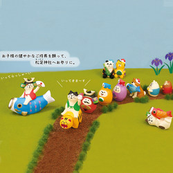 Japanese-Style Cat Zakka Goods Dragon Boat Festival Cat General Carp Rice Dumpling Festival Resin Ornament Desktop Decoration Trendy Toy