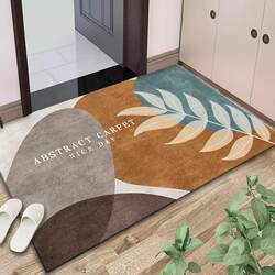 Entrance Door Mat, Household Door Mat, Simple and Stain-Resistant, Large Door Mat, Living Room Entrance Carpet, Light Luxury Door Mat