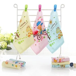 Baby wash face towel, bath towel, baby bath all cotton cotton cotton cotton square scarf wipe the handkerchief water towel children
