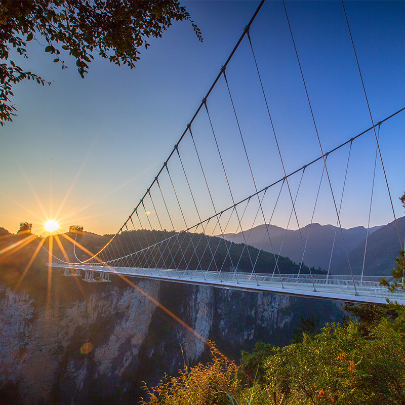 张家界旅游3天2晚纯玩大峡谷玻璃桥天门山森林公园湖南长沙跟团游