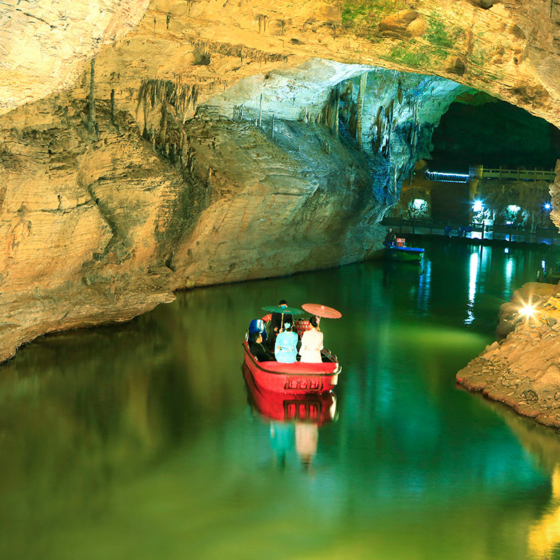 长沙湖南张家界旅游2天1晚纯玩天门山玻璃栈道黄龙洞二日跟团游