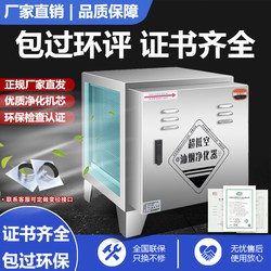 Low-Altitude Oil Fume Purifier for Commercial Use in Restaurants, Catering Kitchens, Barbecue, Small Stainless Steel, Silent, Environmentally Friendly, Smoke-Free