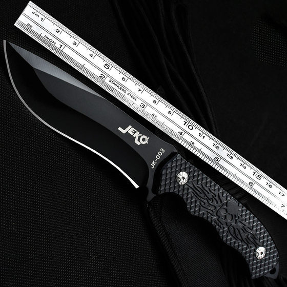 Portable fruit knife Outdoor knife straight knife -blade knife -free cold weapon cold weapon sharp knife Swiss military sword field