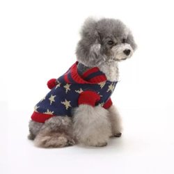 Dog Clothes Autumn and Winter Knitted Sweater Turtleneck Warm Pet Clothing Puppy Sweater Christmas Dog Sweater