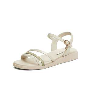 
Tianmeiyi 25 summer starry river walks one-belt casual woven flat sandals women's fashion sandals CC873BL5