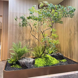 High-End Artificial Yew Tree, Fake Tree for Landscaping, Large Floor-Standing Ornament, Simulated Green Plant, Indoor Landscape Decorative Tree