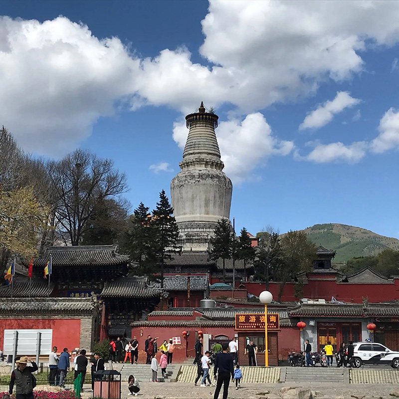 太原旅游到五台山五爷庙殊像寺罗睺寺祈福一日游含车费门票午餐