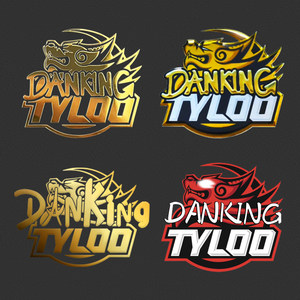 
csgo metal sticker cncs star player danking tianlu green dragon donk crystal waterproof computer sticker