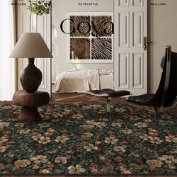 Goya Mid-Century American Style 2025 New Living Room Carpet, Washable and Wipeable, Vintage High-End Luxury Bedroom Bedside Rug