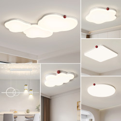 2026 New Model Living Room Lighting Fixtures, Cream Cloud Style for the Whole House, Main Light for the Hall and Bedroom, Modern Minimalist and Elegant Lighting