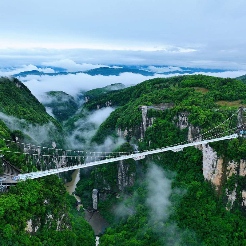 16人小团张家界一日游武陵源森林公园天门山大峡谷玻璃桥可单订票