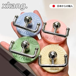 Dopamine Suction Cup Rotating Hook with Strong Adhesive, No-Drill Required, Heavy-Duty Double-Headed Traceless Sticky Hook for Student Dormitories