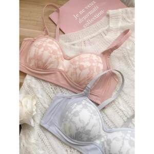 
Sweet lace lingerie with small chest girl comfortable breathable top bra