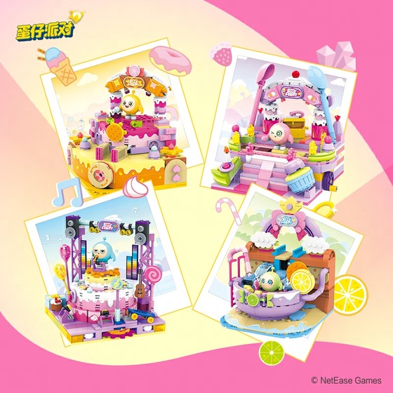 
[New product is released] Official peripherals of the Danzi Party Scene Building Blocks Sweethearts and Honey Words Series Educational Toys and Gifts with Official Peripheral