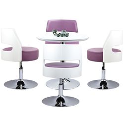 Chairs Simple modern fashion lifting rotating negotiation chair Round cafe chair solid wood bar chair