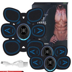 Black Technology Ems Pulse Eight-Pack Abs Patch Home Fitness Equipment Muscle Quick-Building Abdominal Device