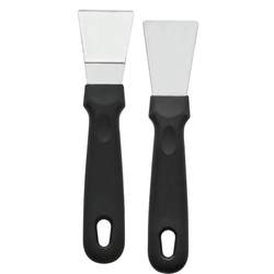 Kitchen Scraper for Cleaning Grease, Range Hood, Pot Bottom, Stove Top Cleaning Tool, Stainless Steel Small Spatula