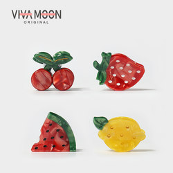 Cartoon Creative Fun Fruit Hair Clips for Bangs, Cute Mini Bangs Clips, Shark Clips, Hairpins