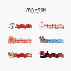 Korean Style ins Cute Animal Hair Clips for Women, Side Clips, Playful Bangs Clips, Wavy Hair Clips, Hair Accessories, Hairpins, Hair Ornaments