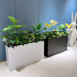 Artificial Flowers and Green Plants, Partition Greenery, Turtle Leaf Plant, Outdoor Flower Box, Simulated Flowers and Plants, Fake Flowers, Landscaping Decoration