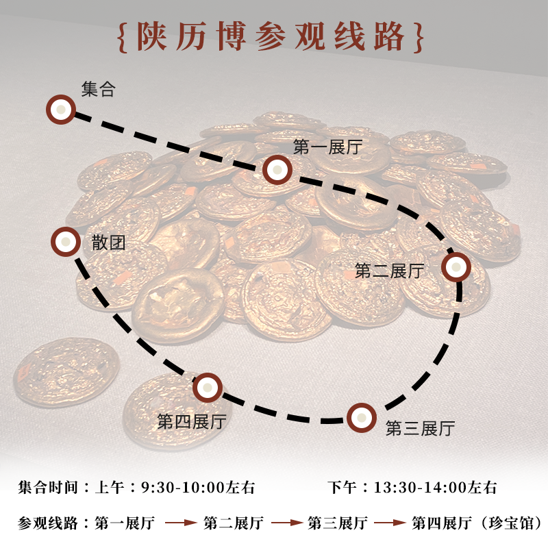 陕西历史博物馆门票预约珍宝馆人工讲解可选大咖15人10人精品小团