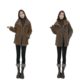 Hot winter plus velvet fur integrated double-sided coat for women's fashionable and versatile thickened warm coat to make them look slim top