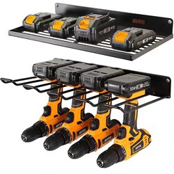 Electric hardware tool rack screwdriver wrench storage rack handheld electric drill rack wall hanging artifact storage rack
