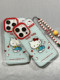 Cute cartoon HelloKitty suitable for Apple 15promax mobile phone case with chain iPhone14 new model 15pro niche 11 silicone 13 female model 12 internet celebrity 14pro creative anti-fall cover