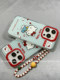 Cute cartoon HelloKitty suitable for Apple 15promax mobile phone case with chain iPhone14 new model 15pro niche 11 silicone 13 female model 12 internet celebrity 14pro creative anti-fall cover