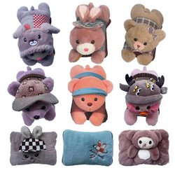 Manufacturer's New Rechargeable Hot Water Bottle, Removable and Washable Hot Water Bag, Cartoon Plush Hand Warmer, Explosion-Proof Electric Warmer