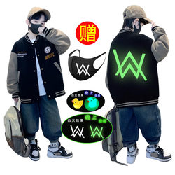 Ellen Walker Boys' Autumn Baseball Jacket Children's Stylish Outerwear Spring and Autumn New 2025 Boys' Autumn Top Trendy