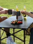 HighWild ngoài trời bàn gấp trứng bàn cuộn hợp kim nhôm dã ngoại bàn cắm trại ghế bàn ăn dã ngoại thiết bị trọn bộ