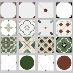 French Retro Tiles 300X300 Bathroom Tiles Kitchen Floor Tiles Balcony Restaurant B&B Art Wall Tiles