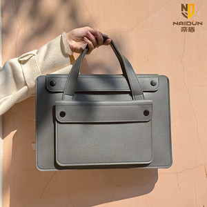 
NAIDUN Naidun Laptop Bag Apple Macbook 16 Briefcase Computer Portable Storage Bag Handbag Large Capacity Lenovo Xiaoxin Air13 Lightweight Waterproof Business Commuter Bag 15